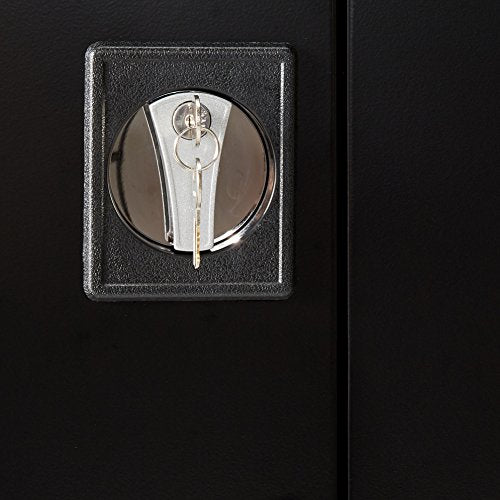 Sandusky Lee TA4R462472-09 Mobile Steel Cabinet, 46" W x 24" D x 78" H, Black Sandusky