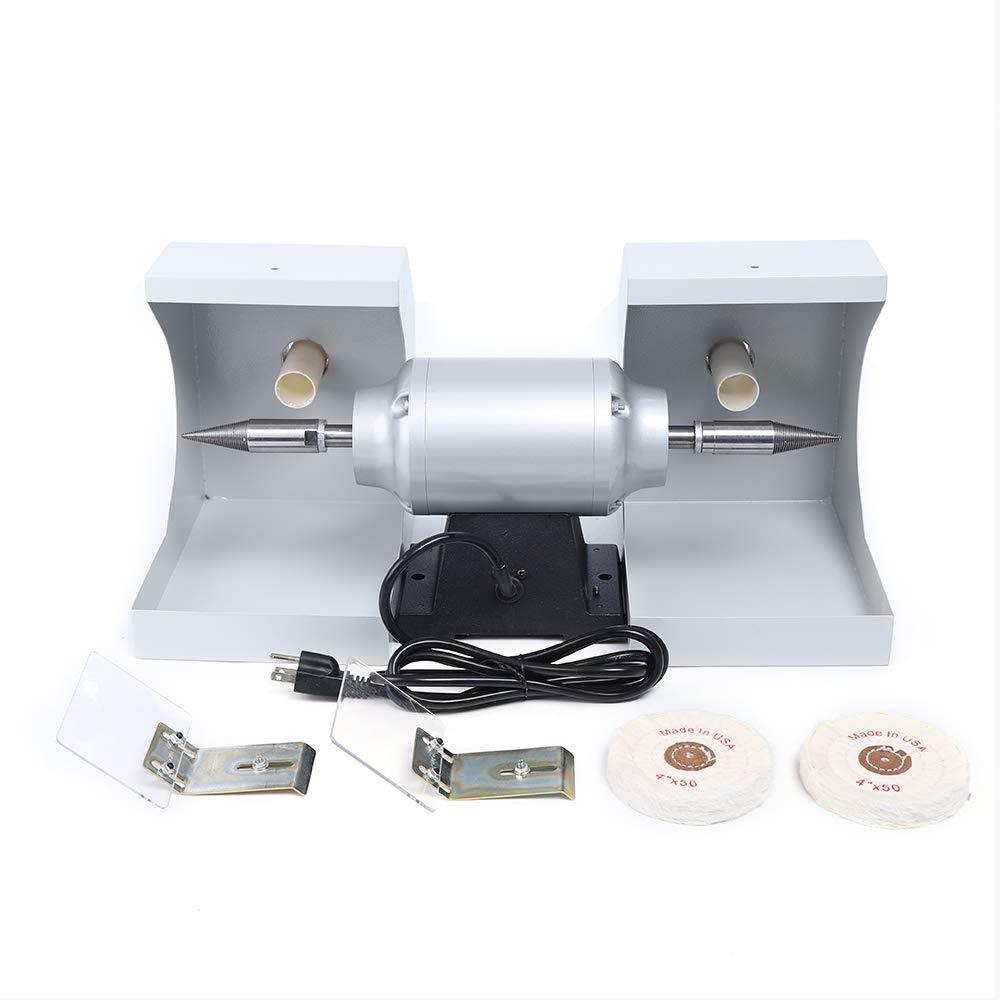 110V Polishing Machine Dental Polishing Lathe Table Polishing Grinder Laboratory Equipment Polishing Machine 3000Rpm for Jewelry Making, Woodworking, Dental, Handmade DIY PalaUha