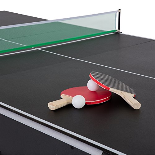 Triumph 3-in-1 7' Rotating Swivel Multigame Table - Air Hockey, Billiards/Pool, and Table Tennis - All Accessories Included Triumph Sports