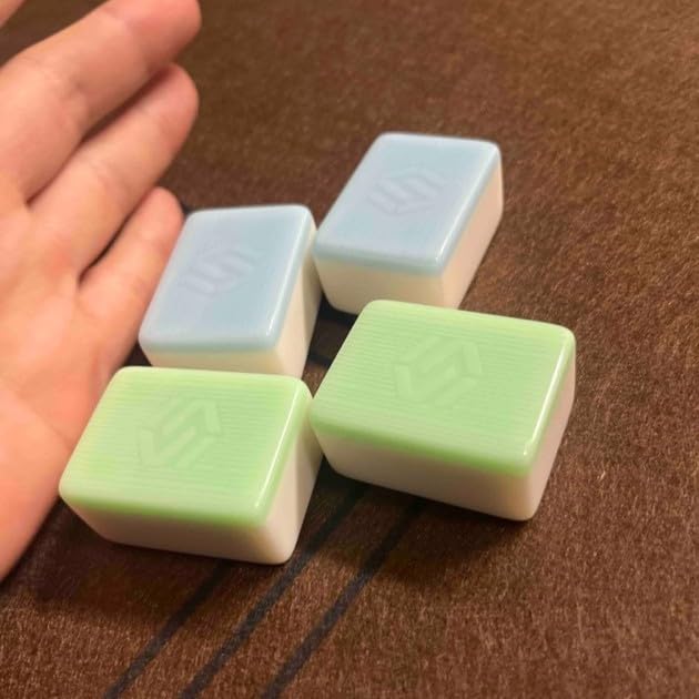 SXTL T350 Chinese Style 4Legs Automatic Mahjong Table, American 110V and Plug, 8ft Cable, Includes 2 Dices, Glass Table Cover, 2 Sets Jade Style 144 Tiles (White) 四方城42号中式玉石牌麻将机 SXTL