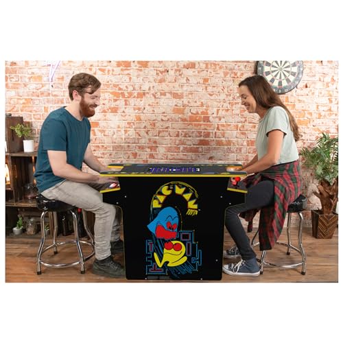 Arcade1Up PAC-MAN Head-to-Head Arcade Table with 12 Games, Multiplayer Control Panel, & 17-Inch Color LCD Screen, Black Series Edition ARCADE1UP