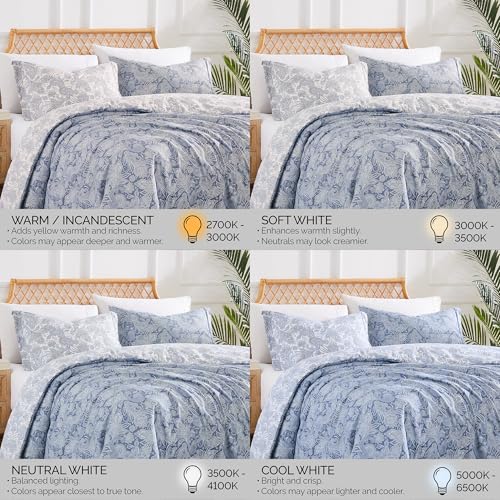 Southshore Fine Living, Inc. Oversized King Comforter Bed Set, Down Alternative Paisley Bedspread, Reversible Bedding Sets, California King Sized Comforter & Matching Shams, Blue/White Southshore Fine Living, Inc.