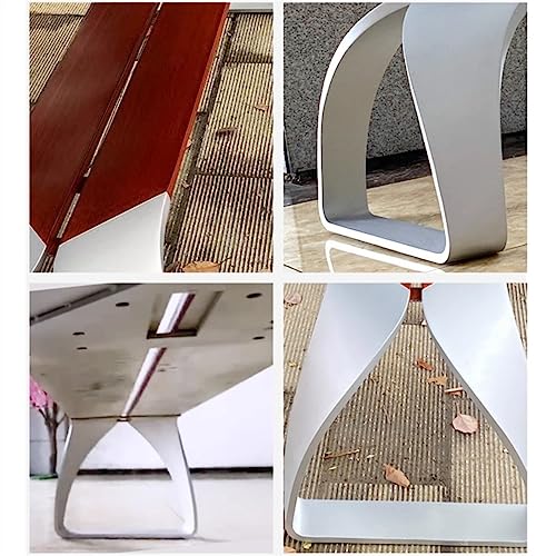 Garden Bench Outdoor Benches Weatherproof Park Bench Backless, Modern Outdoor Stainless Steel Leisure Chairs, Wooden Bench Chairs for Courtyard, Lawn, and Garden Metal Garden Bench(Size:120 * 45.5 * JHKJDS