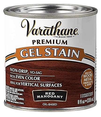Varathane 358319 Premium Gel Stain, Half Pint, Red Mahogany Varathane