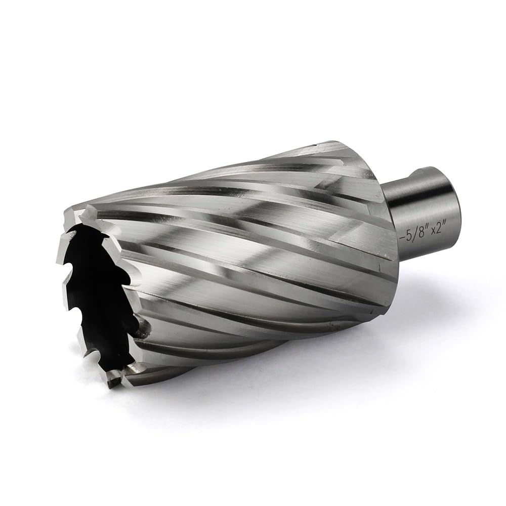 JESTUOUS Annular Cutter 3/4 Inch Weldon Shank 1-5/8 Cutting Diameter 2 Cutting Depth Slugger Bits HSS Kit for Magnetic Drill Press JESTUOUS