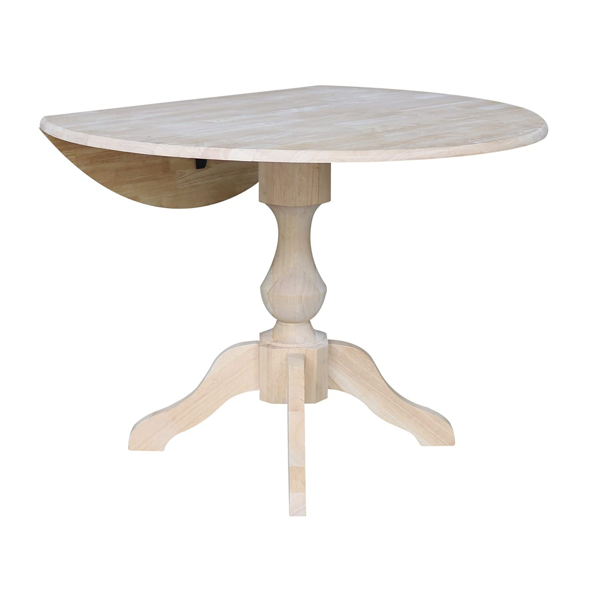 IC International Concepts International Concepts 42" Round Dual Drop Leaf Pedestal Table-30.3" H, Unfinished Dining Table, Ready to Finish IC International Concepts