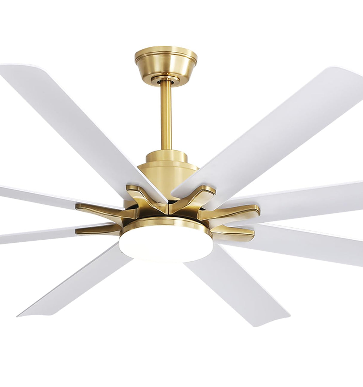 Sofucor 66 Inch Smart Ceiling Fan with Lights and Remote, APP Control, Compatible with Alexa/Google, Indoor Outdoor Low Profile White Ceiling Fan with 3 Downrod for Living Room Farmhouse Patio Sofucor