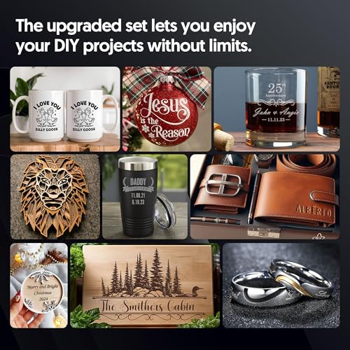 LONGER Laser Engraver Ray5 5000mW Engraver Machine with Air Assist Kit DIY CNC Laser Cutter Tool for Metal Glass Wood Working Area 15.7 "x15.7" with 4-in-1 Rotary Roller Kit Longer