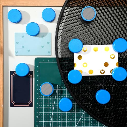 Blulu 50 Pcs Magnetism Honeycomb Pin for Laser Cutting 1.18 Inch Honeycomb Bed Pins Hold Down Laser Engraving Accessories Supplies Machine Fixing Needle Engraver Machine Accessories(Blue) Blulu