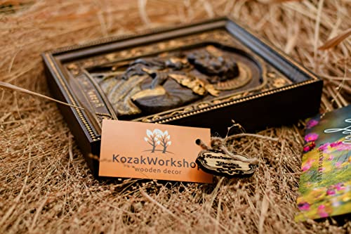 Christian Gift for Dad Saint Joseph Wooden Carved Religious Icon - Art Work from solid wood - Personalized - All sizes - Any Occasion Christian Gift Idea Kozakworkshop