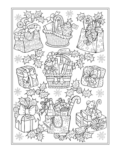 Creative Haven Home for the Holidays Coloring Book (Adult Coloring Books: Christmas) WoodArtSupply