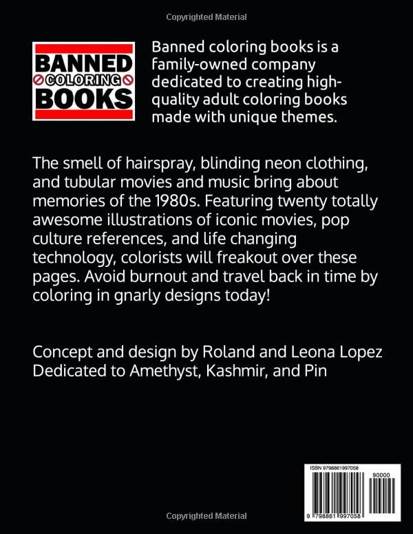 RETRO 80s Adult Coloring Book WoodArtSupply