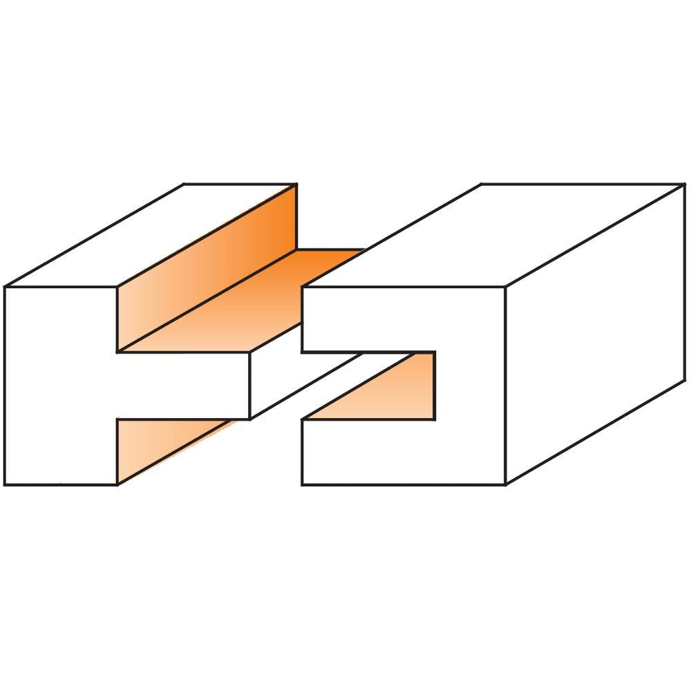 CMT 800.626.11 2-Piece Tongue & Groove Set, 1/2-Inch Shank CMT