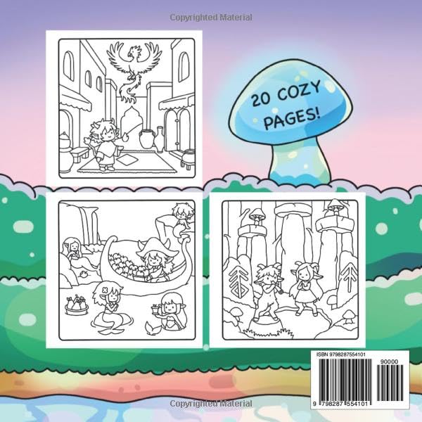 The Huldrafolk Mythical Creatures Coloring Book: Cozy and Relaxing Designs for Adults and Teens WoodArtSupply