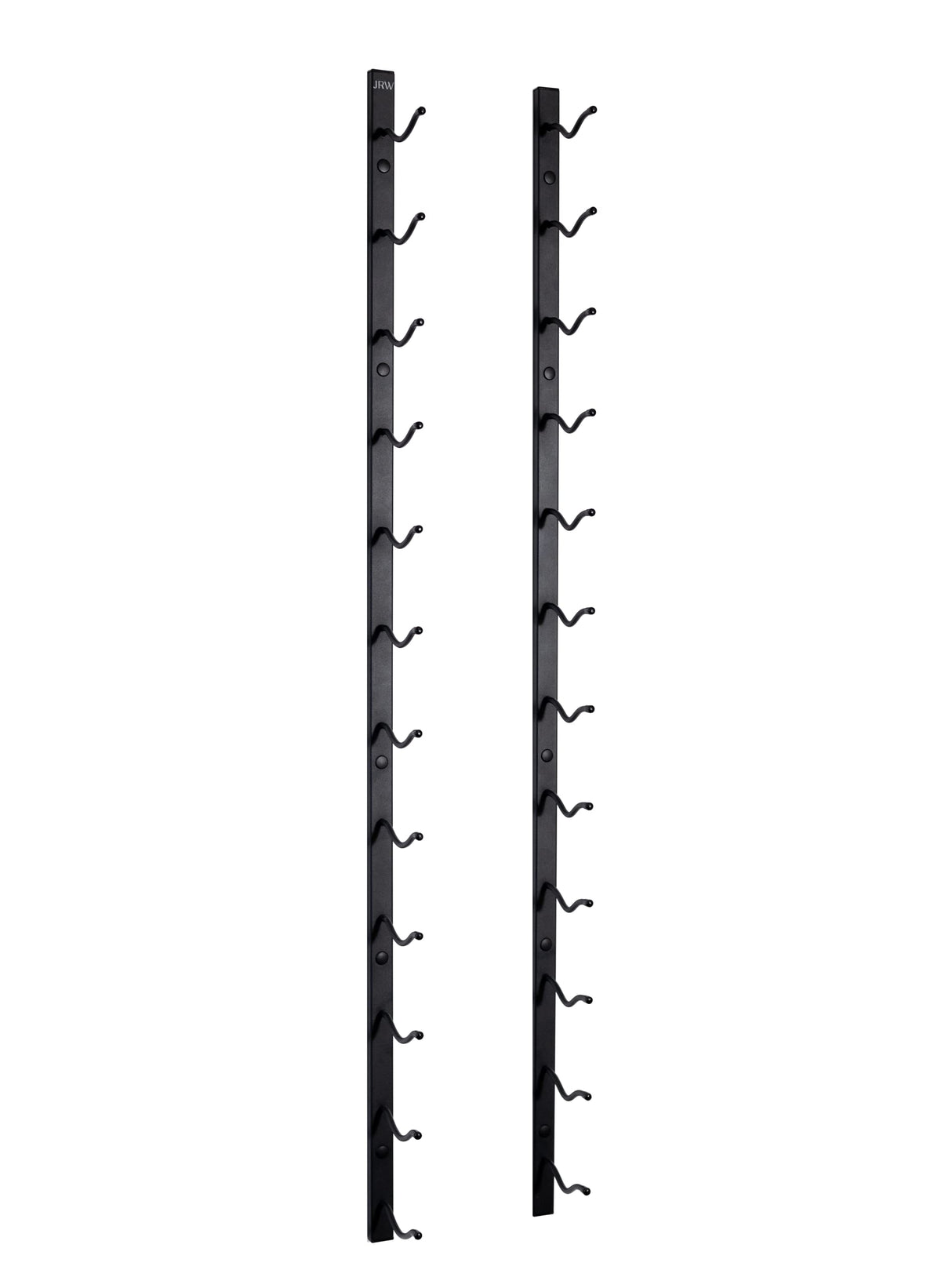 Jagged Ridge Wine Rooms - Premium Wall Mounted Metal Wine Rack - 12 Wine Bottles Holder - Modern Wine Rack, Matte Black - Space Saving for Home, Kitchen, Bar - Designed in Canada by Wine Enthusiasts Jagged Ridge Wine Rooms