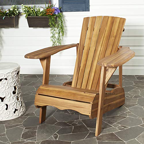 Safavieh Patio Collection Hampton Adirondack Acacia Wood Chair Safavieh