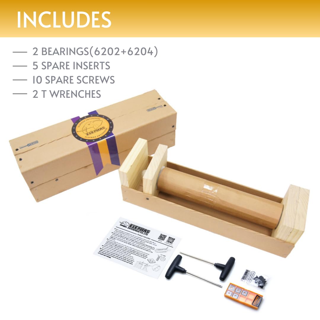 ELEPHAS - Woodworking Tool Spiral Cutter head and Helical cutterhead for Dewalt DW735 planer Original DW735-OEM ELEPHAS