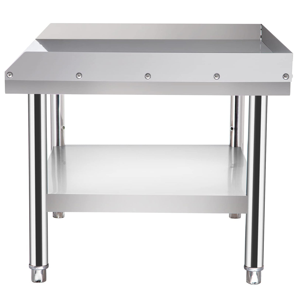 VEVOR Heavy Duty Prep & Work Metal Workbench Commercial Equipment Stand Kitchen Table, 603024 Inch, Silver VEVOR