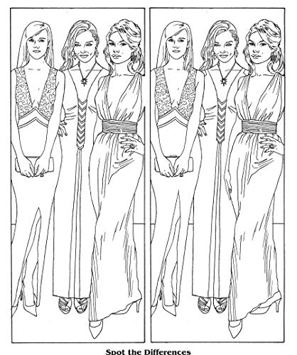 Celebrity Scenes Coloring Book: Fun & Games with Hollywood Stars (Dover Kids Activity Books) Dover Publications