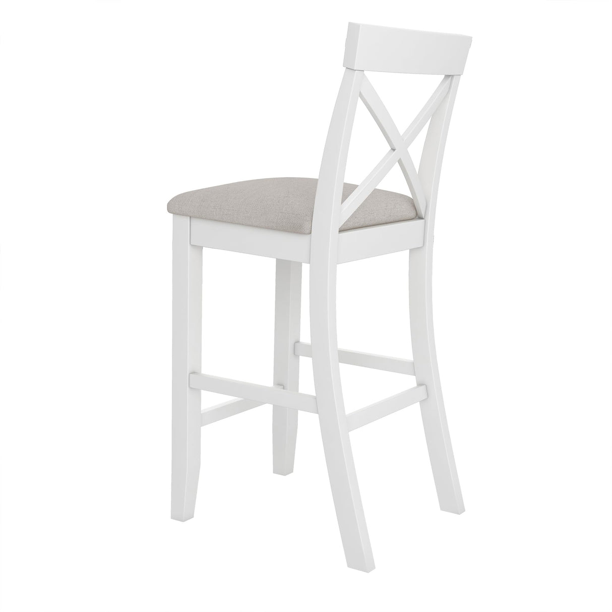 LUMISOL Bar Table and Chair Set, Small Counter Height Table Set for 2, 3 Piece Bar Table Set for Dining Room Small Place, Breakfast Nook Table Set, Space Saving for Living Room, Beige LUMISOL