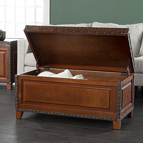 SEI Furniture Amherst Trunk Coffee Table w/ Storage, Brown SEI Furniture