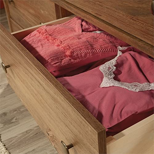 Sauder River Ranch 6-Drawer Bedroom Dresser Sindoori Mango, Sindoori Mango finish Sauder