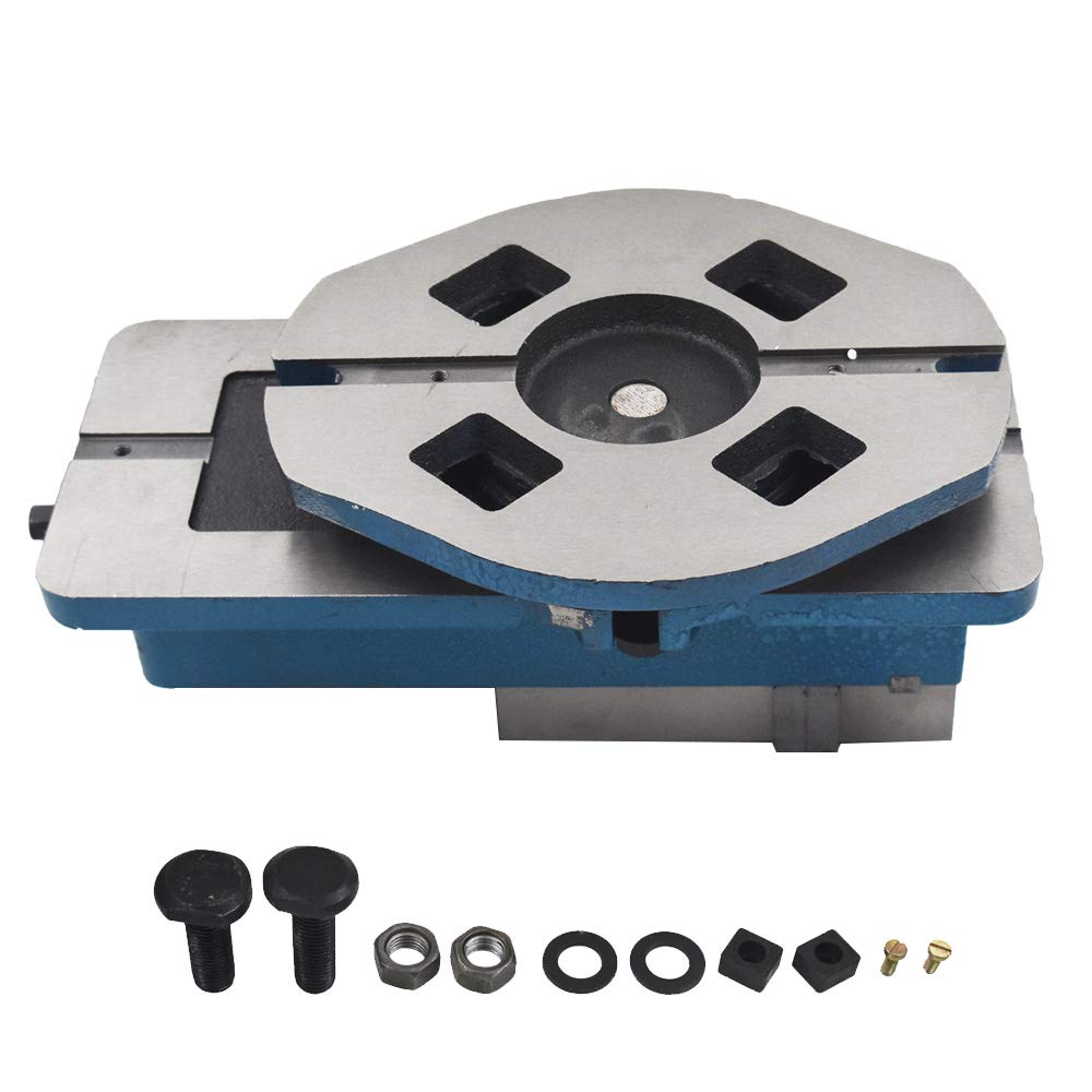 findmall 4 Inch Accuracy Mill Vise 360 Swivel Base Heavy Duty Milling Vise Fit for Milling Shaping and Drilling Machines findmall