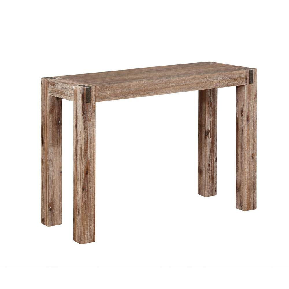 Alaterre Furniture Woodstock Console Table, Standard, Driftwood Alaterre Furniture