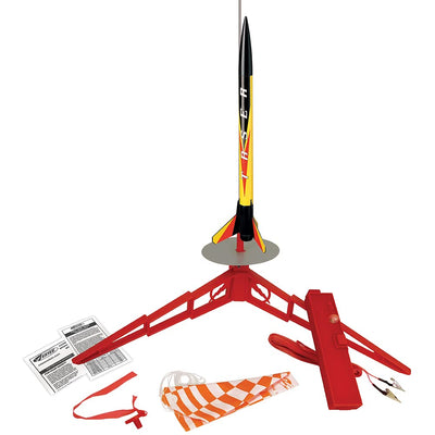Estes 1491 Taser Rocket Launch Set, Beginner Flying-Rocket-Model Building Kit for Ages 10+, Includes Launch Pad System