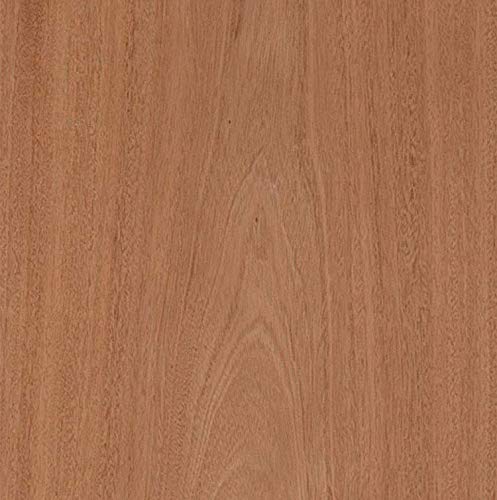 Edge Supply Mahogany Wood Veneer Sheet Flat Cut, 24” x 96”, Peel and Stick, “A” Grade Veneer Face – Easy Application with 3M Self Adhesive Veneer Edge Supply