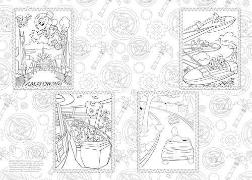 Art of Coloring: Walt Disney World: 100 Images to Inspire Creativity from The Most Magical Place on Earth WoodArtSupply