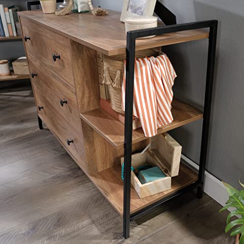 Sauder North Avenue Dresser, L: 15.83" x W: 42.95" x H: 30.00", Black Sauder