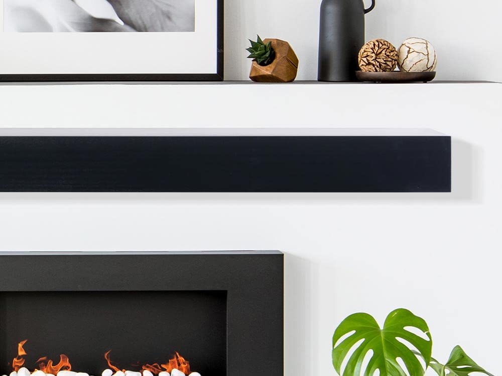 MANTELSDIRECT Mantels Direct Bedford 72 Inch Unfinished Mantel Shelf | 100% Maple Wood - Modern, Rustic, Traditional Floating Shelf for Fireplaces, Hearths, Décor MANTELSDIRECT