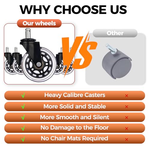 BEWISHOME Home Office Chair, Brown Office Chairs with Wheels, Leather Office Chair, Ergonomic Office Chairs with Lumbar Support, Mid Century Modern Executive Computer Chair BBY01Z BEWISHOME