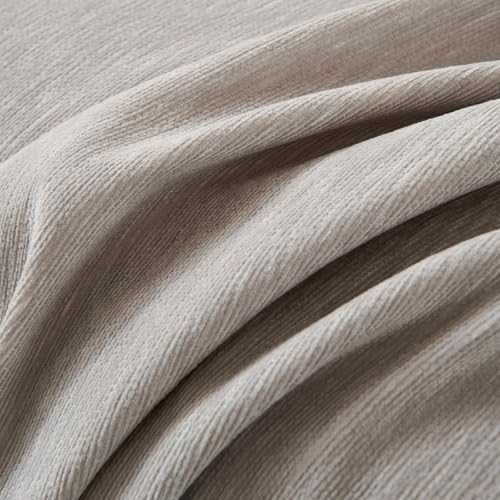 100% Waterproof Couch Cover Sofa Covers for Sectional Couches Reclining Armseat/Chair/Futon Sofa SlipCover for Dog Pet-Friendly Furniture Protector for Living Room with Tassel(91" x 134", Light Gray) TieyaChkis