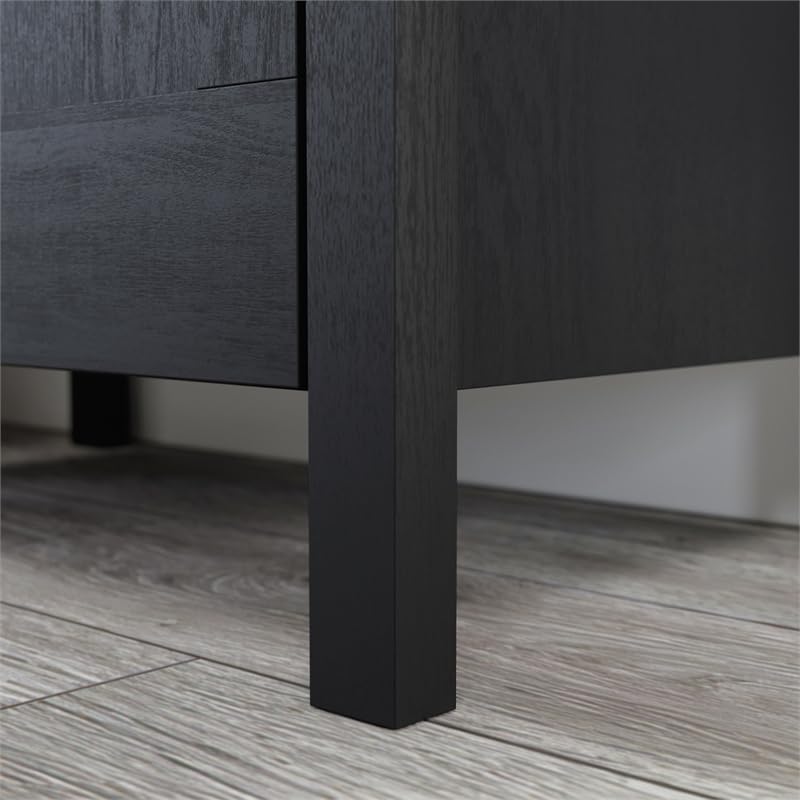 Sauder Miscellaneous 2-Door Storage Cabinet, L: 27.09" x W: 15.39" x H: 72.05", Raven Oak Finish Sauder