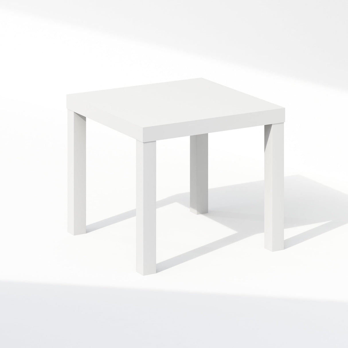 Furinno Simple Square Coffee Table, Side Table, White Furinno