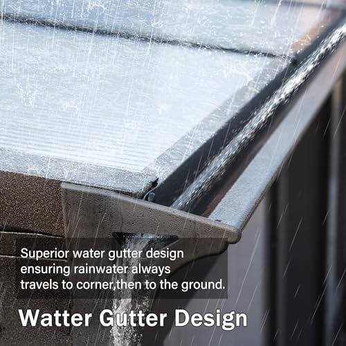 Domi 10x12FT Wall Mounted Sunroom Gazebo, Aluminum Enclosed Gazebo with 2 Lockable Sliding Doors,Sloping Polycarbonate Roof&Moveable PVC Screen, Outdoor Sun Room Lean to Gazebo for Deck Patio domi outdoor living