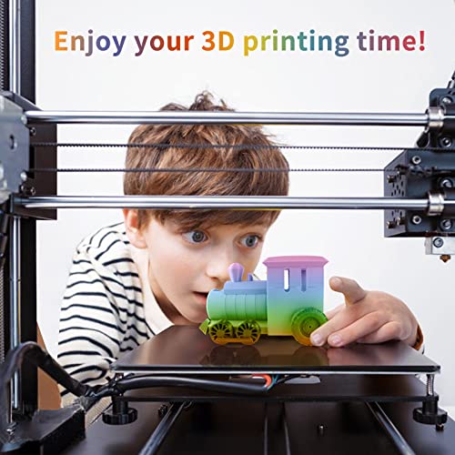 iSANMATE PLA+ 3D Printer Filament, Pla Filament 1.75mm Rainbow PLA, Color Change Filament Dimensional Accuracy +/- 0.03 mm,1 KG Spool iSANMATE