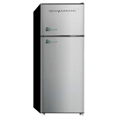 Frigidaire EFR751 2 Door Apartment Size Refrigerator/Freezer Combo, 7.5 cu ft, Platinum Series, Stainless, 23" D x 21.5" W x 55.5" H, Stainless Steel