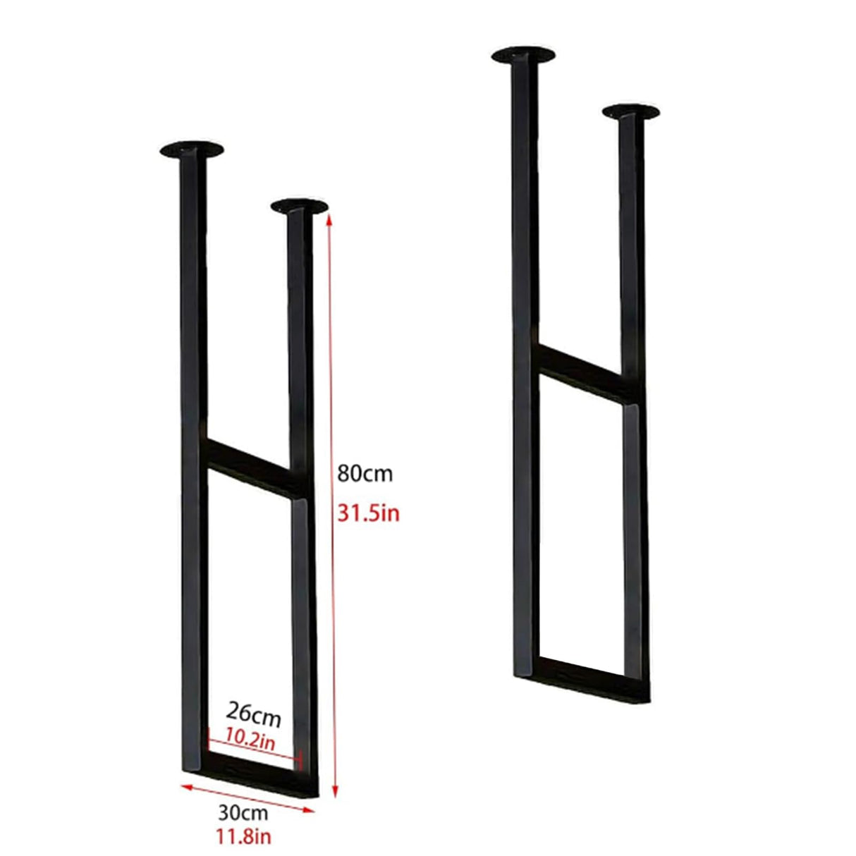 Altovexis 32X12 in Ceiling Shelf Bracket, 2 Two Tier U Shape Hanging Storage Shelves Mounted Decor Bookshelf Flower Plant Stand Display Racks No Planks for Room Bedroom Kitchen Garage Bar Bistro Altovexis