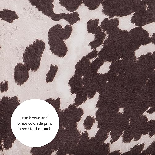 Linon Udder Madness Corey Bar Stool, 19"W x 22.5"D x 44.75"H, Brown Linon