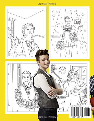 Glee Coloring Book: A Fabulous Coloring Book For Adults. An Amazing Book For Glee Fans To Relax And Deal With Stress WoodArtSupply