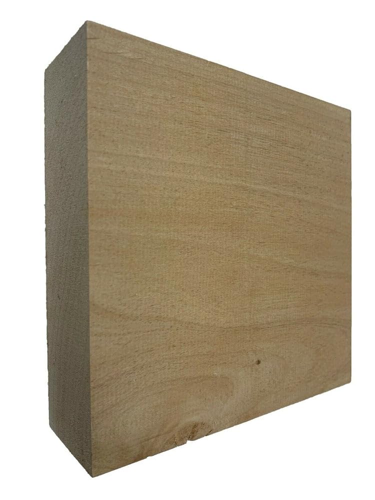 Exotic Wood Zone's Alder Hardwood Bowl Turning Wood Blanks | 4” x 4” x 2” | Kiln Dried | Wood Blocks | Wood Craft Project Exotic Wood Zone