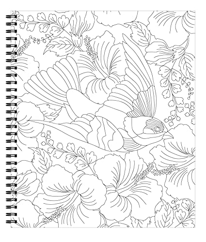 Large Print Easy Color & Frame - Birds (Stress Free Coloring Book) WoodArtSupply