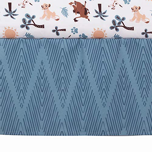 Lambs & Ivy Lion King Adventure 3Piece Baby Crib Bedding Set, Blue Lambs & Ivy