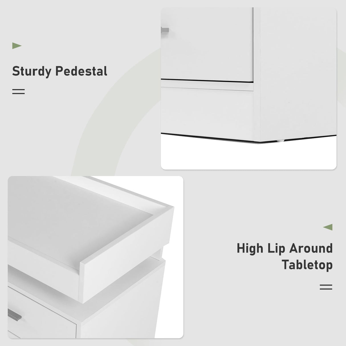 Hlivelood 9 Drawer Dresser with LED Light and Charging Station, Modern Chest of Drawers for Closet, Wide Drawer Organizer Cabinet for Bedroom, Living Room, Entryway, Hallway(9 Drawer White) Hlivelood