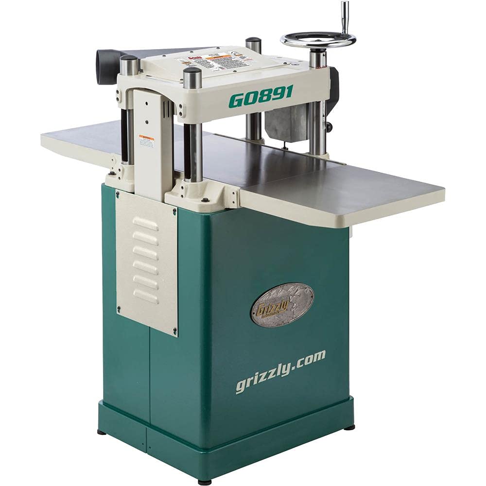 Grizzly Industrial G0891-15" 3 HP Fixed-Table Planer with Helical Cutterhead Grizzly Industrial