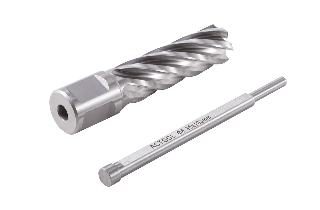 ACTOOL 11/16" Diameter × 2" Depth of Cut HSS ANNULAR Cutter with 3/4'' Weldon Shank ACTOOL