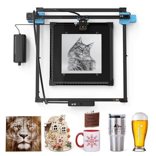 Twotrees TTS-20 Pro Laser Engraver, 20000mW Laser Engraver Machine and Cutter, Ideal for DIY Laser Engraving Projects. Processes Wood, Metal, Acrylic, and Glass 27.4-inch × 23.4-inch Laser Cutter Twotrees